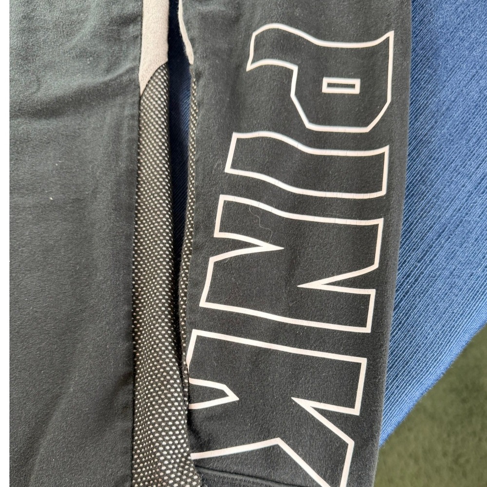 PINK Joggers M Black Gray Mesh Yoga Pants & Gaiam Yoga Block Bundle Athleisure - Picture 4 of 7